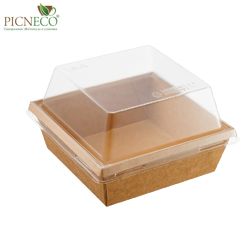 товар Контейнер бумажный 550мл, крафт, серия OneClick, (крышка отдельно) OK055